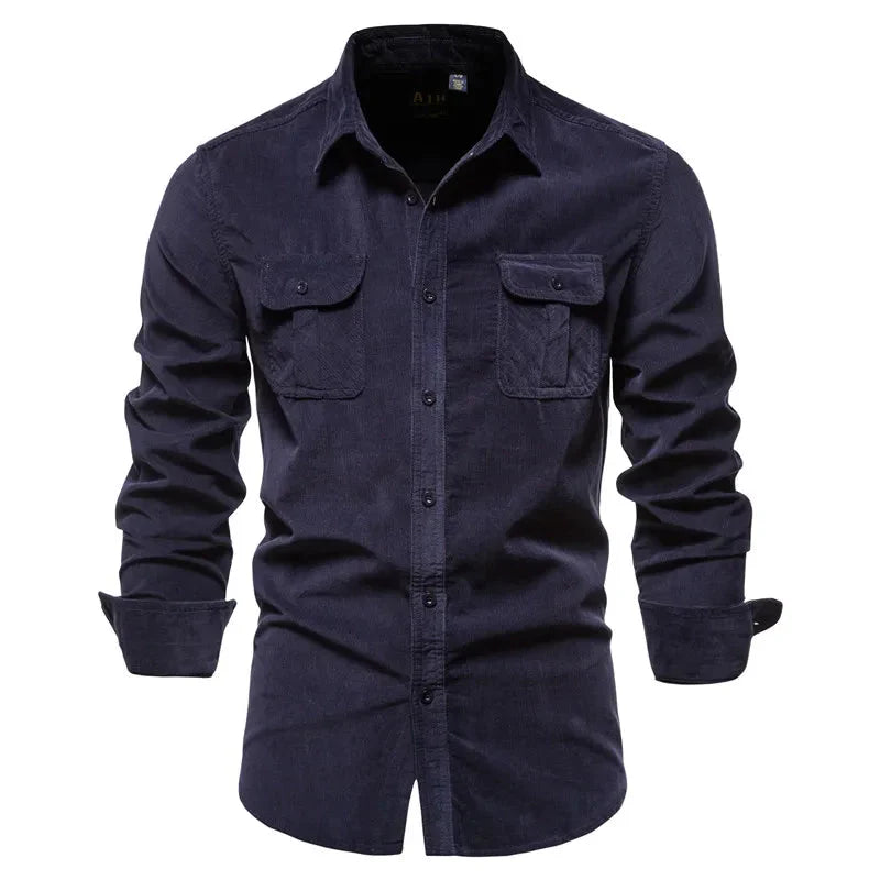 Camisa Masculina Manga Longa Casual