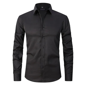 Camisa Social Masculina Elástica Slim Fit