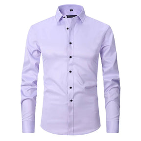 Camisa Social Masculina Elástica Slim Fit