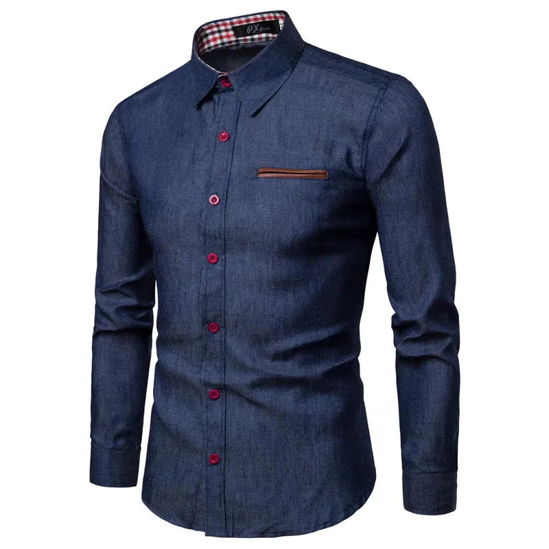 Camisa Masculina Manga Longa Casual